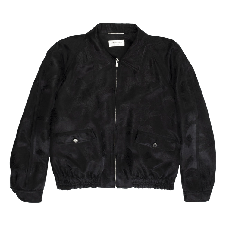 Saint Laurent Silk Jacquard Jacket "Black"
