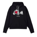 Palm Angels Bear In Love Hoodie "Black/White"