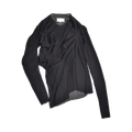 Maison Margiela Sheer Asymmetric Draped Blouse "Black"