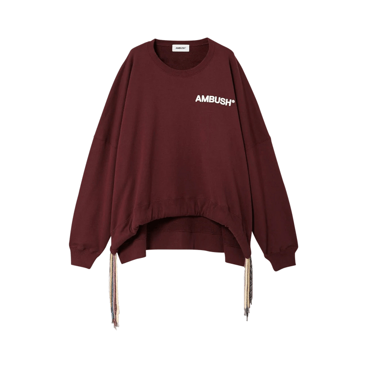 Ambush Multicord Crewneck Sweatshirt "Burgundy"