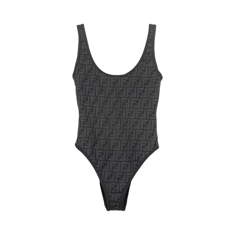 Fendi FF Embossed One Piece Swimsuit "Black"