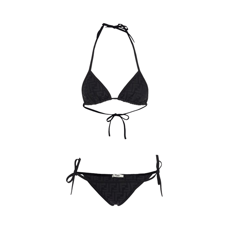 Fendi Fendirama Embossed Bikini "Black"