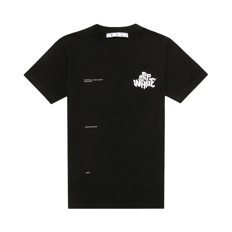 Off-White Off Blur Logo Slim Tee "Black/White"