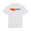 Palm Angels Beverly Hills Sprayed Tee "White/Orange"