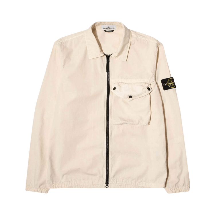 Stone Island Patch Overshirt "Ivory"