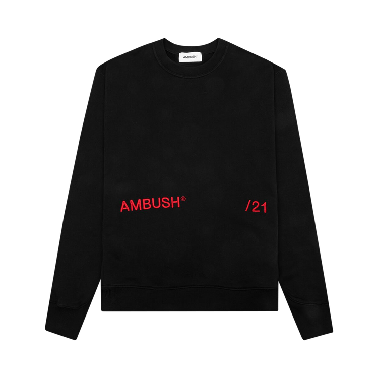 Ambush Crewneck Inserts Sweatshirt "Black/Red"