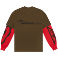 Cactus Jack by Travis Scott Crossover Long-Sleeve "Brown/Red"