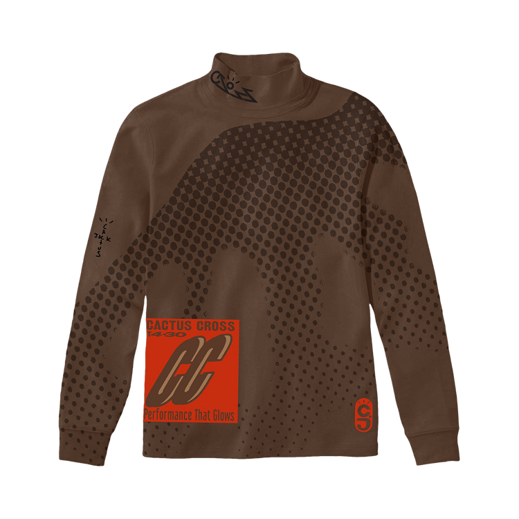 Cactus Jack by Travis Scott CC Sport Mock Neck "Brown"