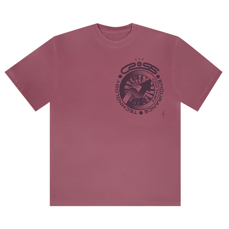 Cactus Jack by Travis Scott Cross Tech Tee II "Washed Pink"