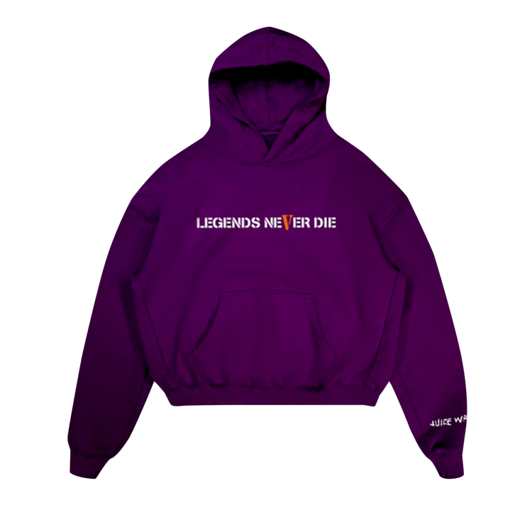 Vlone x Juice WRLD Legends Never Die Hoodie "Purple"