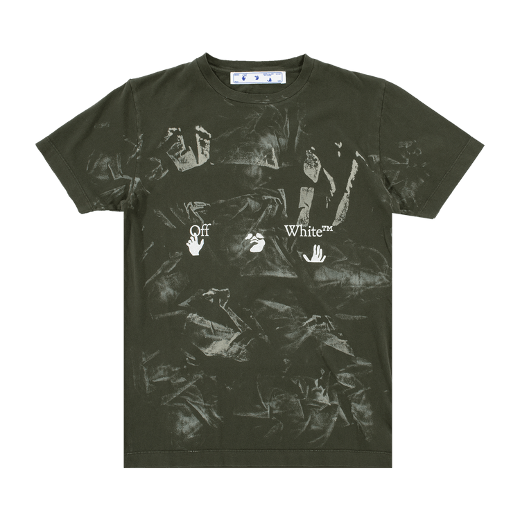 Off-White Vintage Bleach Tee "Kombu Green/White"