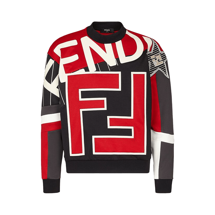 Fendi FF Logo Crewneck "Red/Black"