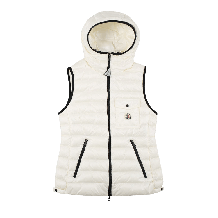 Moncler Glyco Hooded Puffer Gilet "White"