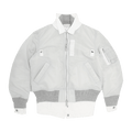 Sacai Denim Nylon Twill Blouson "Light Grey/Off White"