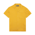 Reese Cooper Short-Sleeve Cotton Cargo Button Down Shirt "Yellow"