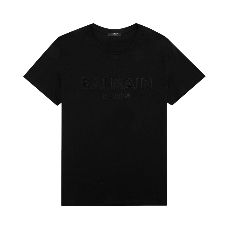 Balmain Embossed T-Shirt "Mottled Grey"