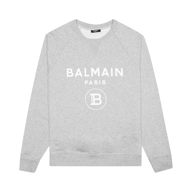Balmain Printed Sweatshirt "Mottled Grey"