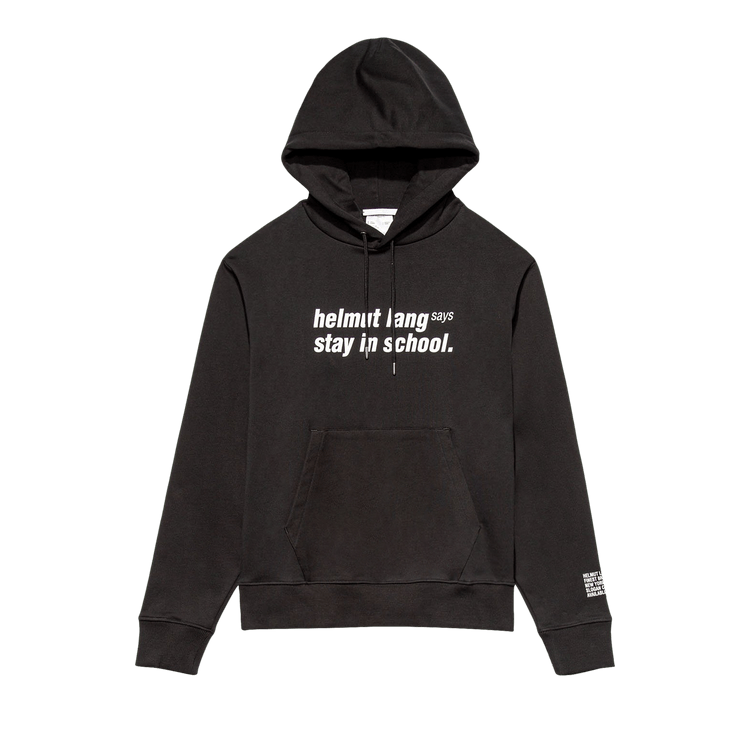 Helmut Lang School Hoodie "Basalt Black"
