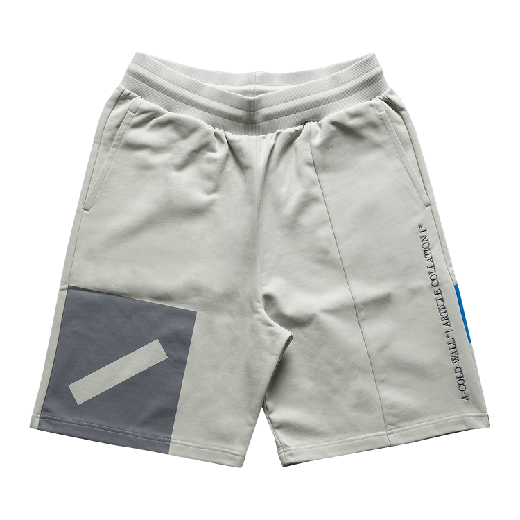 A-Cold-Wall* Hemisphere Print Shorts "Chalk Grey"