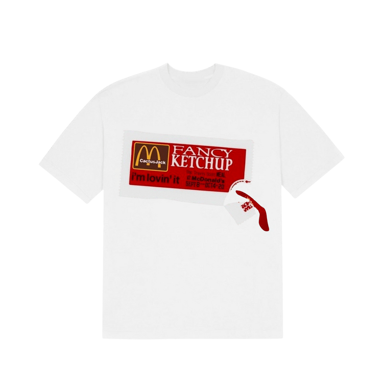 Cactus Jack by Travis Scott x Cactus Plant Flea Market Ketchup T-Shirt "White"