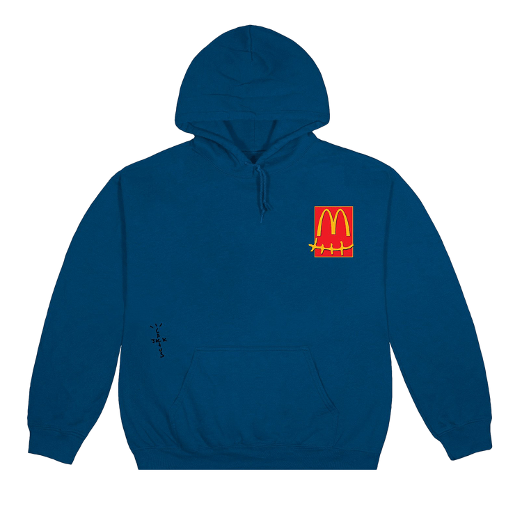 Cactus Jack by Travis Scott Sticker Hoodie "Legion Blue"
