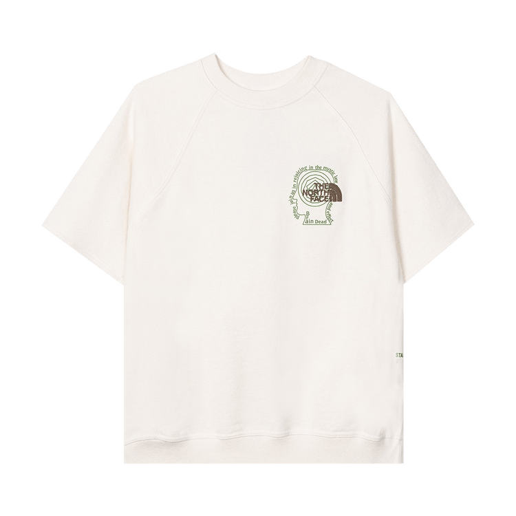Brain Dead x The North Face Short-Sleeve Climber Crewneck Sweater "Vintage White"
