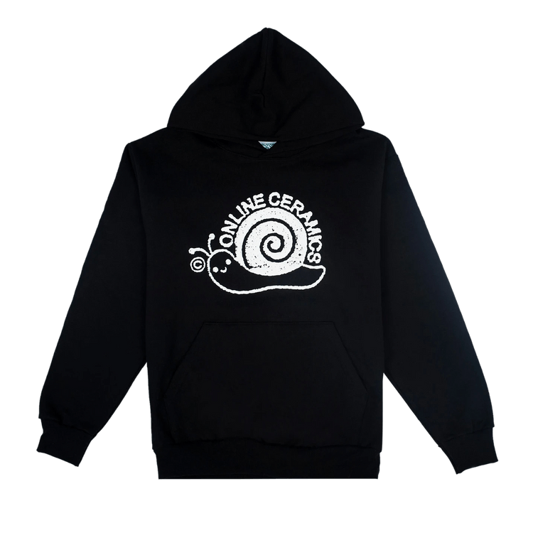 Online Ceramics Snail Logo Hoodie "Black"