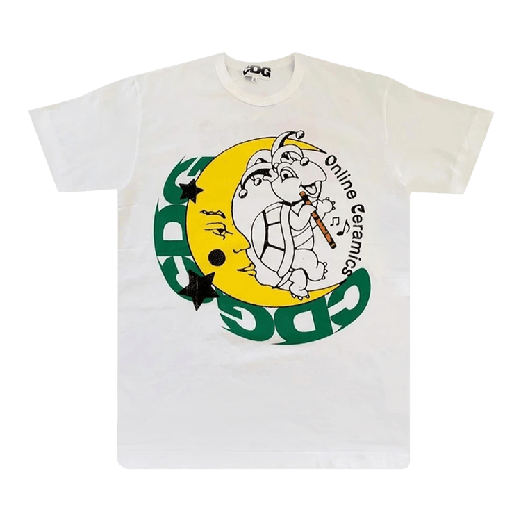 Online Ceramics x Comme des Gar√ßons Halloween Turtle Moon Tee "White"