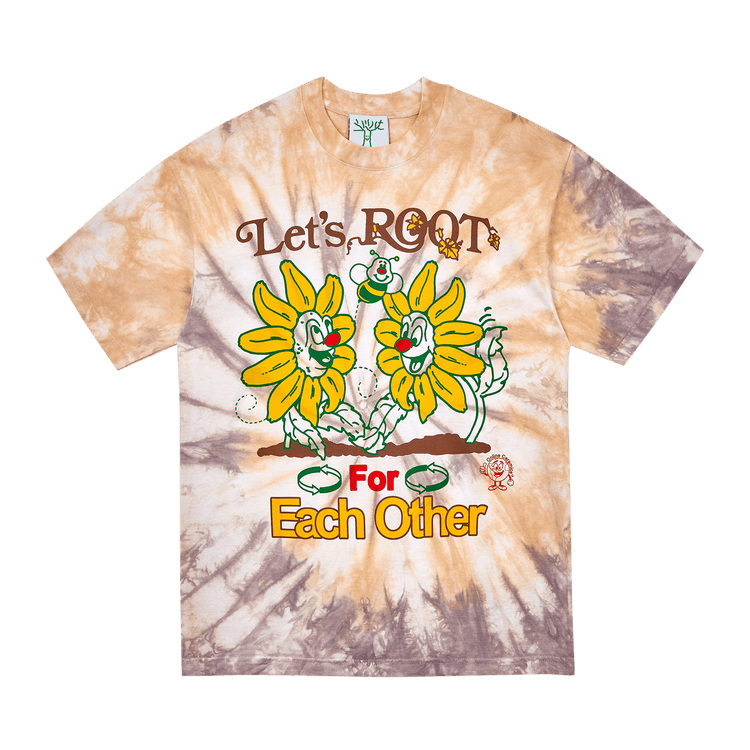 Online Ceramics Let"s Root For Each Other Tee "Tie Dye'