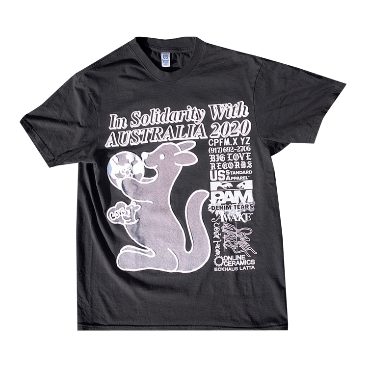 Online Ceramics In Solidarity With Australia Tee "Black"