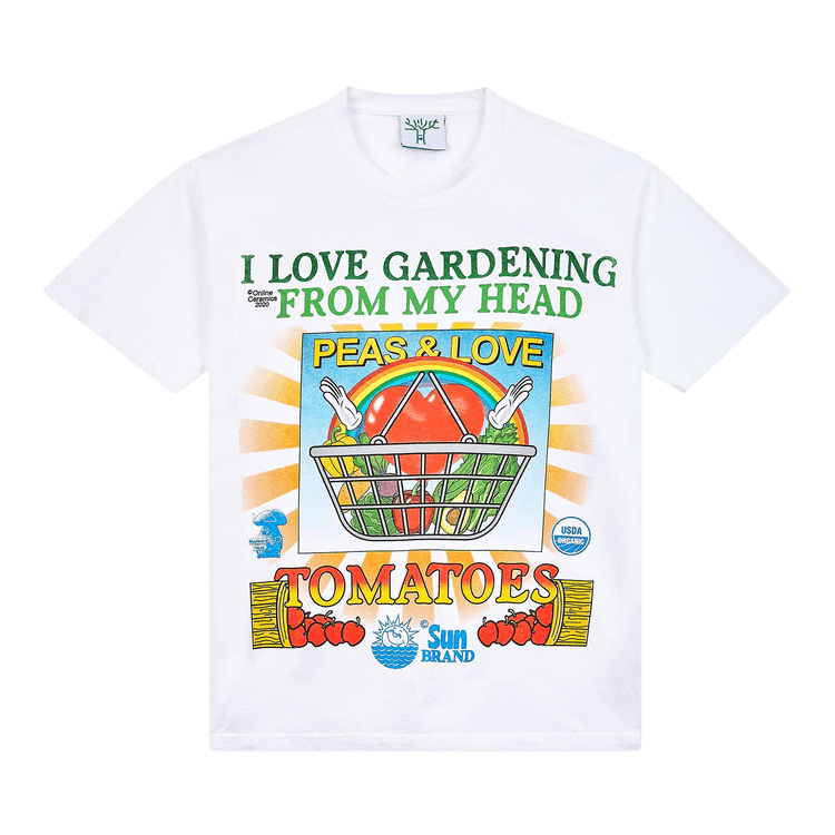 Online Ceramics The Garden Of Your Heart Tee "White"