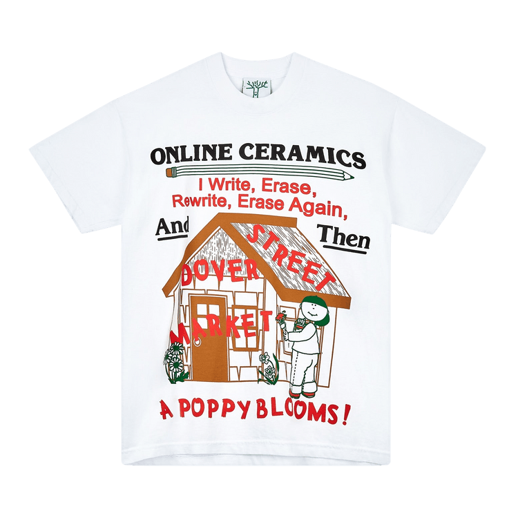 Online Ceramics x Dover Street Market Covid-19 Relief Tee "White"