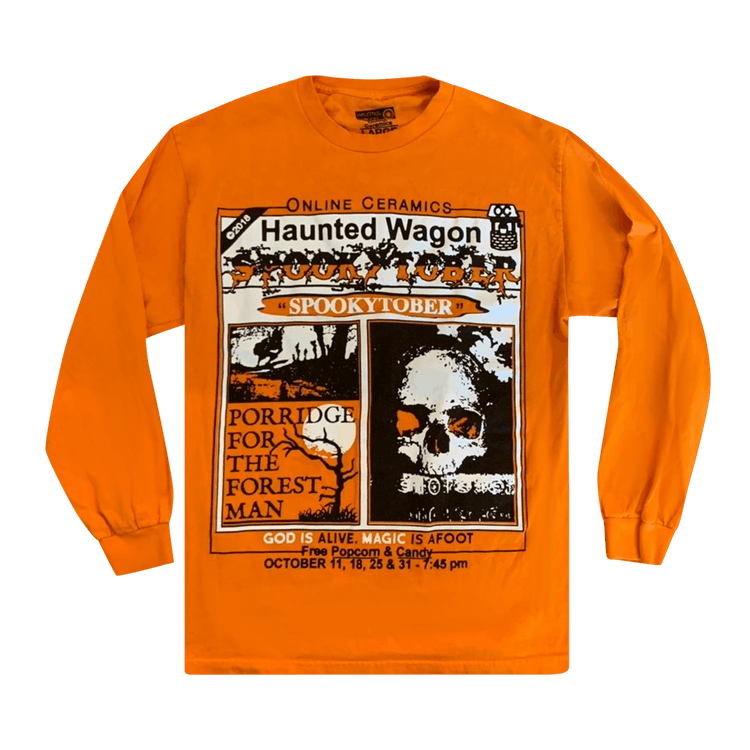 Online Ceramics Drive-In To Hell Long-Sleeve "Orange"