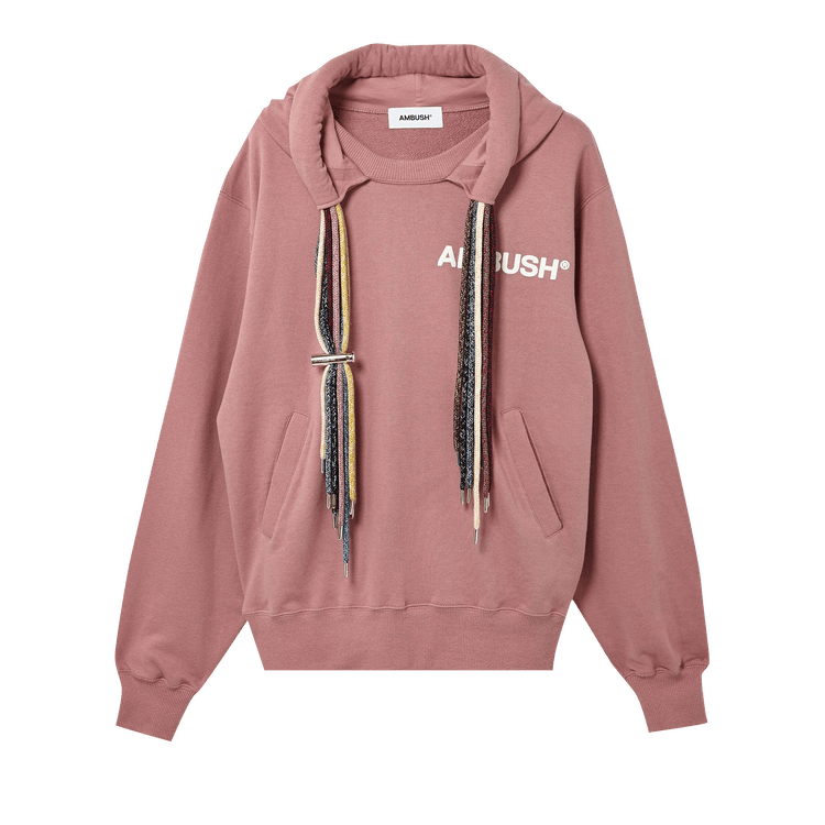 Ambush Multicord Hooded Sweatshirt "Pink/White"