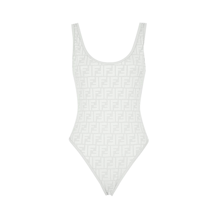 Fendi FF Lycra Swimsuit "Milk White"