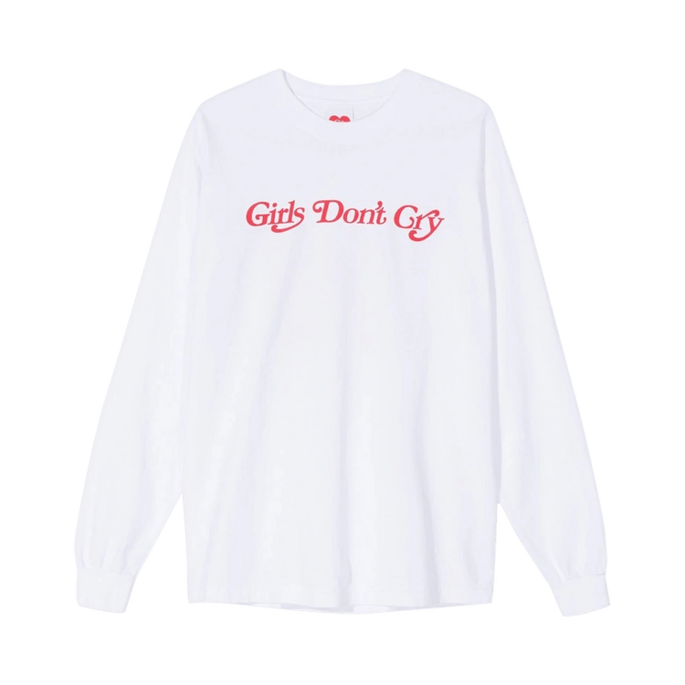Girls Don"t Cry Butterfly Long-Sleeve T-Shirt "White'
