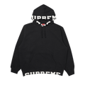 Supreme Cropped Logos Hooded Sweatshirt "Black"
