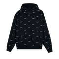 Nike All Over Swoosh Logo Hoodie "Black"