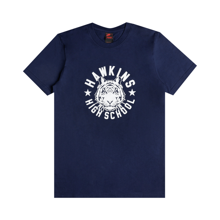 Nike x Stranger Things Hawkins High Tee "College Navy/Sail"