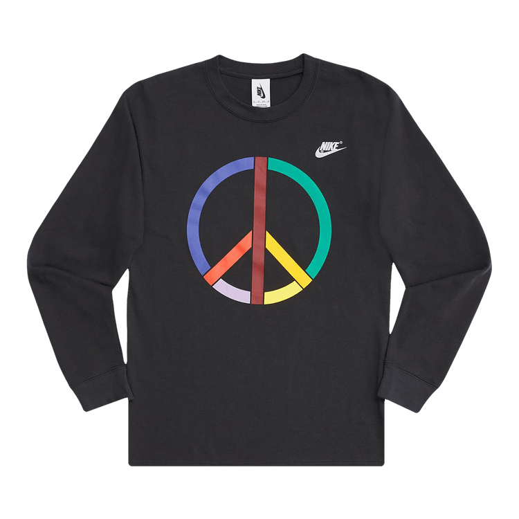 Nike x Olivia Kim Long Sleeve Tee "Off Noir/Metallic Silver"
