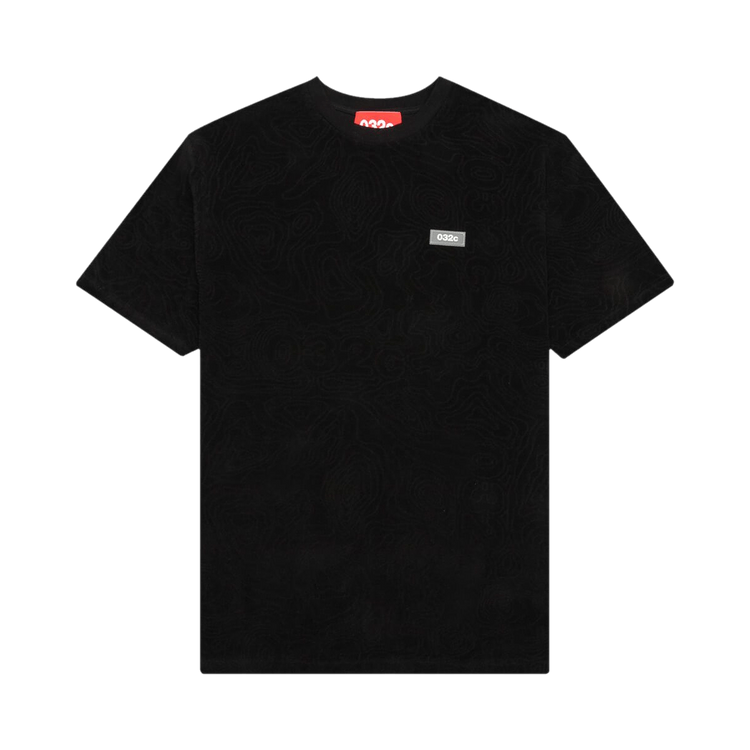 032C Topos Shaved Terry T-Shirt "Black"