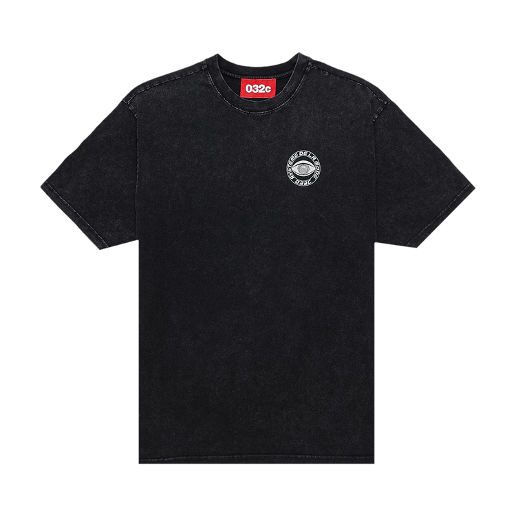 032C Hypnos Acid Washed T-Shirt "Washed Out Black"