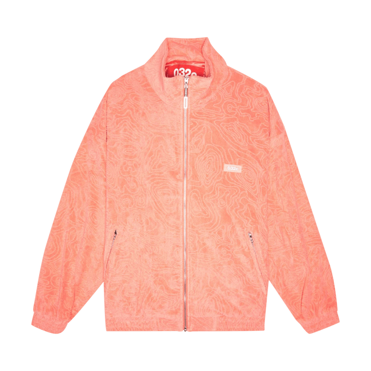 032C Topos Shaved Terry Jacket "Ex Neon Coral"