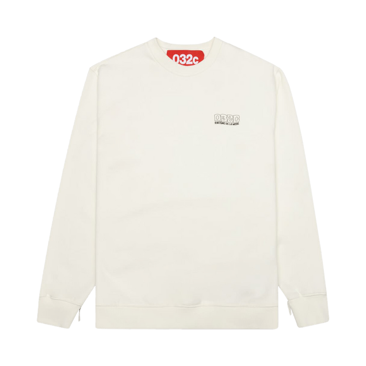 032C Glow In The Dark Crewneck "Natural White"