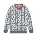 032C Allover Logo Knit Pullover "Grey"