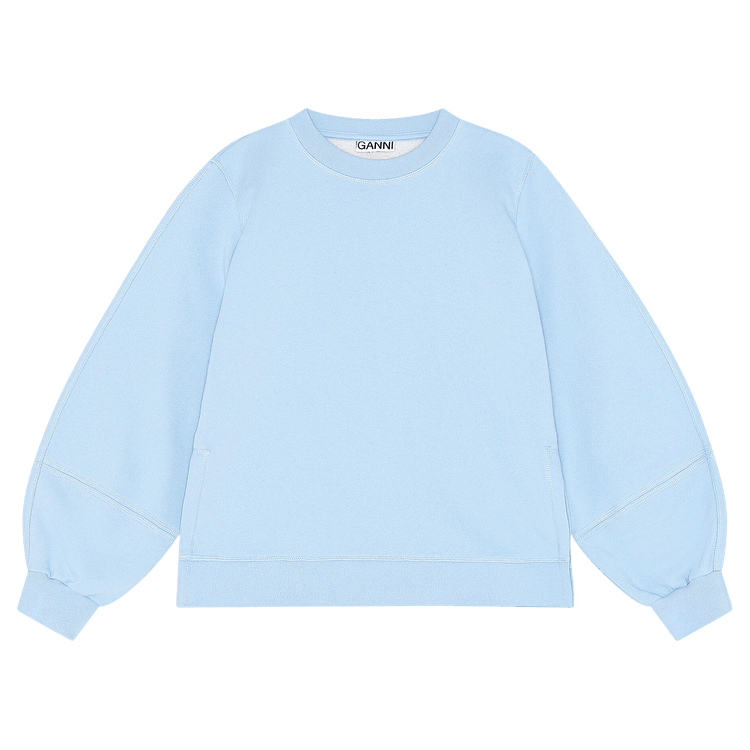 GANNI Puff Sleeve Sweatshirt "Heather"