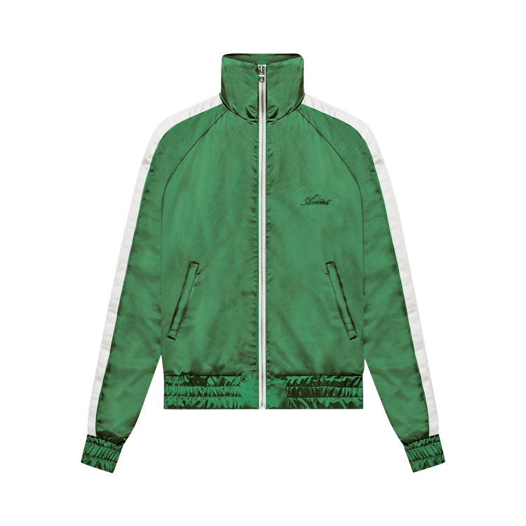 Amiri Zip Track Jacket "Tennis Green/White"
