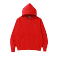 BAPE Relaxed One Point Full Zip Hoodie "Red"