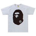 BAPE Bicolor Big Ape Head Tee "Gray"