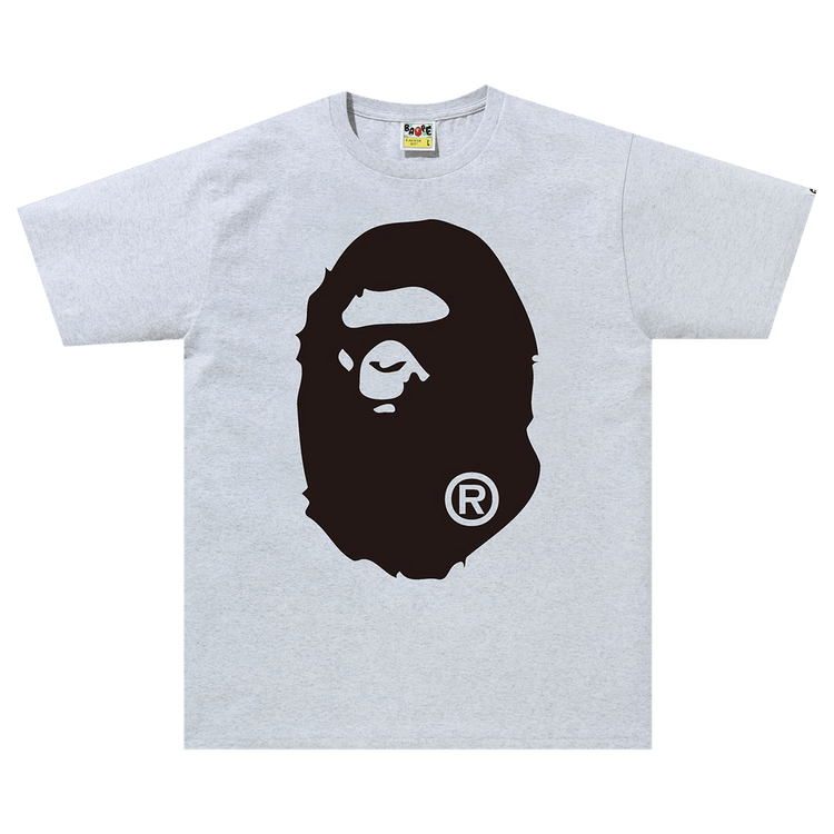 BAPE Bicolor Big Ape Head Tee "Gray"
